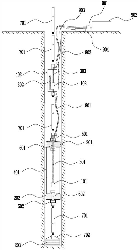 Engineering geology layered water pumping test equipment