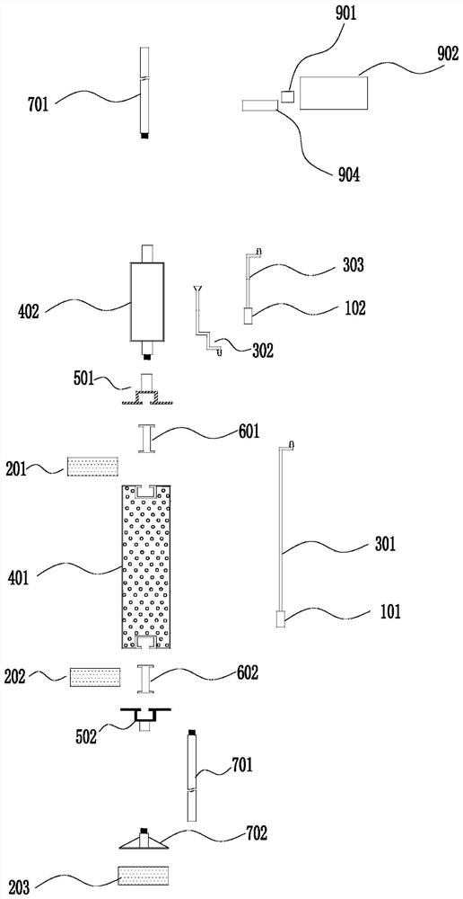 Engineering geology layered water pumping test equipment