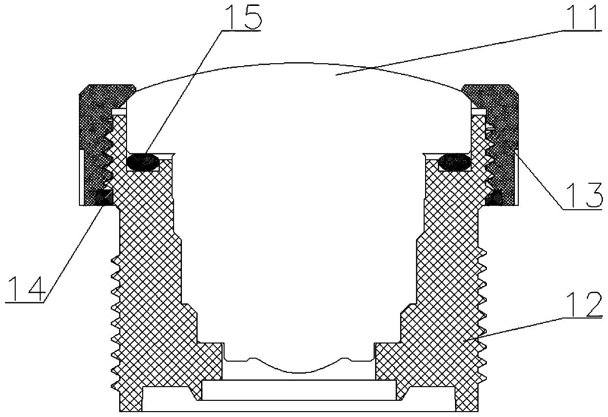 Vehicle-mounted lens sealing test device