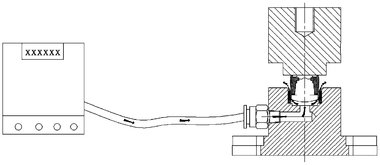 Vehicle-mounted lens sealing test device