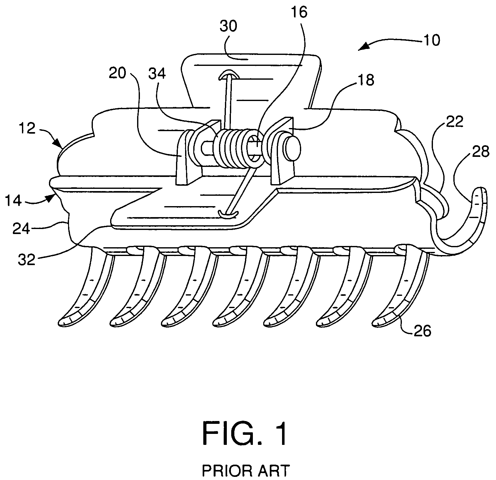 Adjustable hair holding device