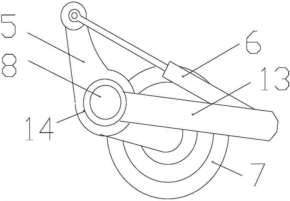 Pull type laser land leveler