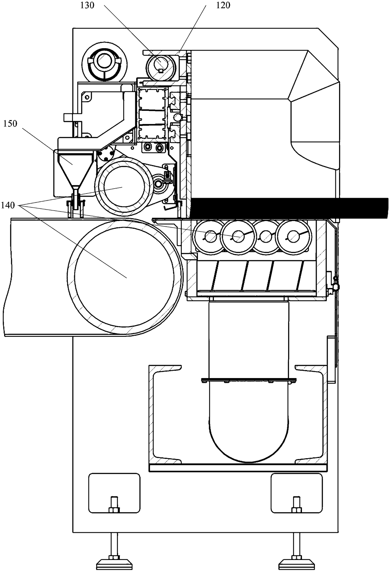 Feeding control device and method and digital spray printing machine