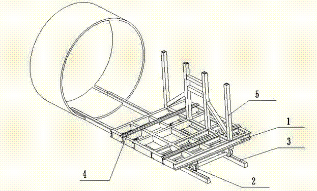 Trolley for transporting glass on track