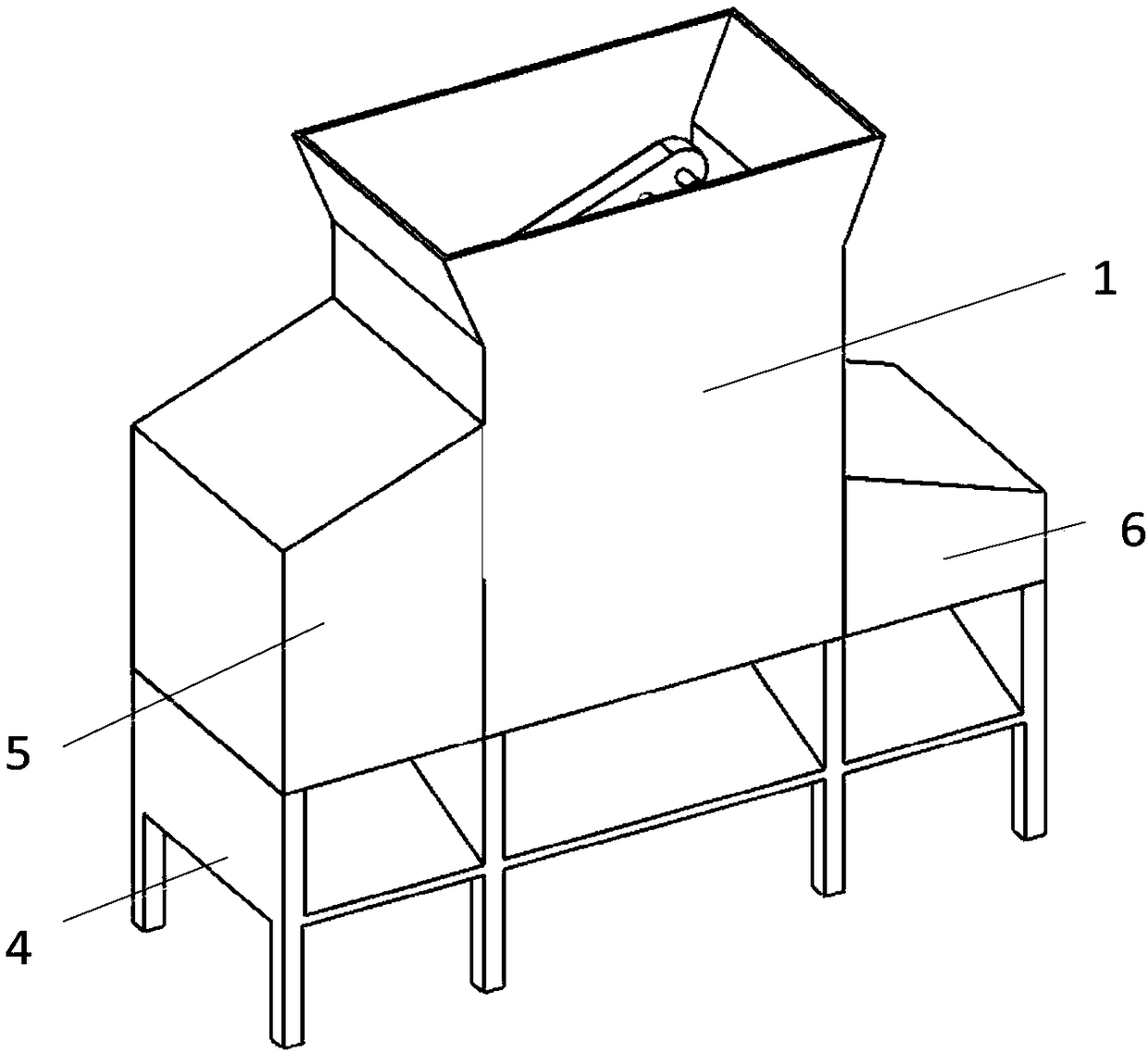 Multi-level ore screening device