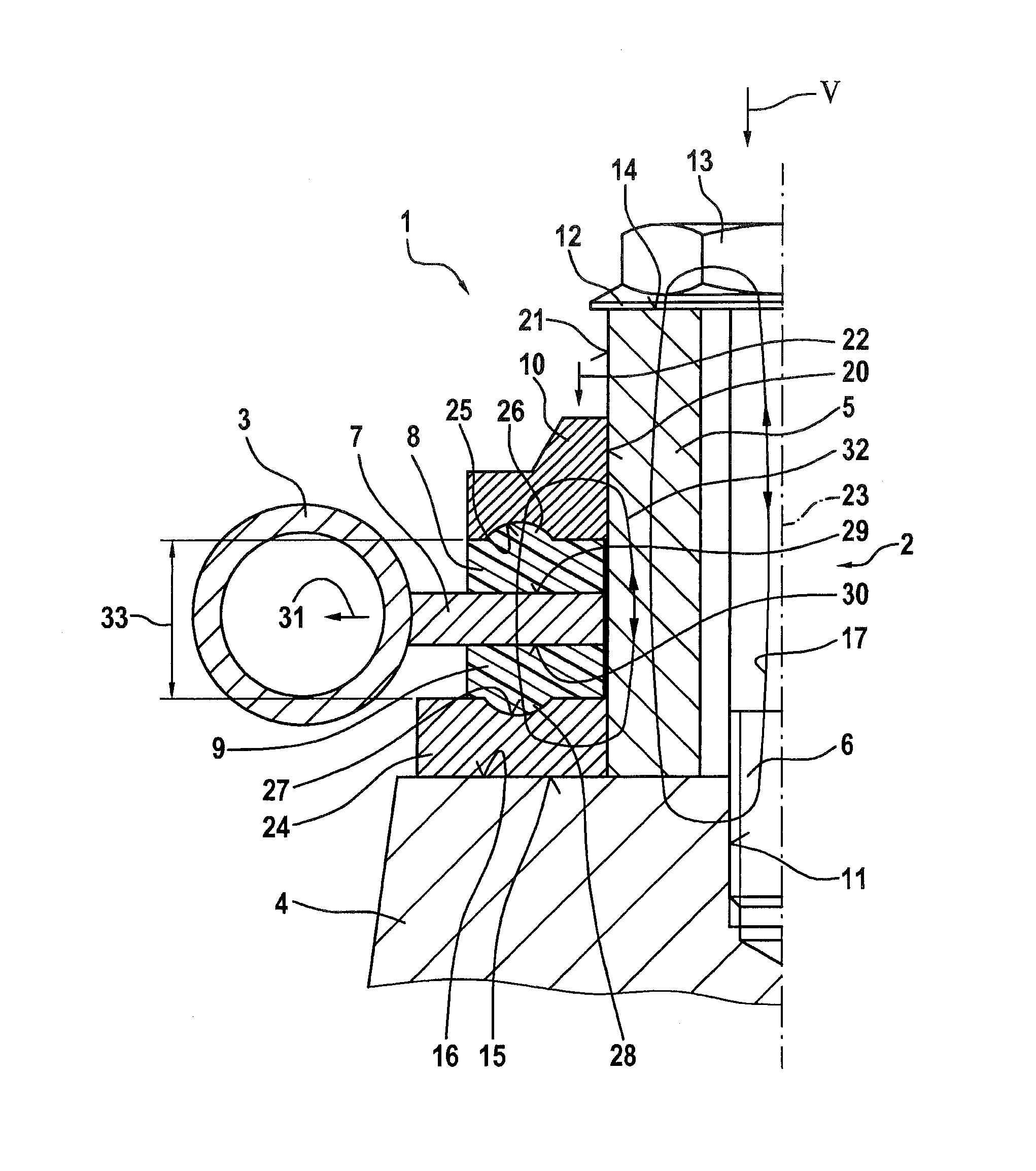 Holder for fastening a fuel distributor to an internal combustion engine