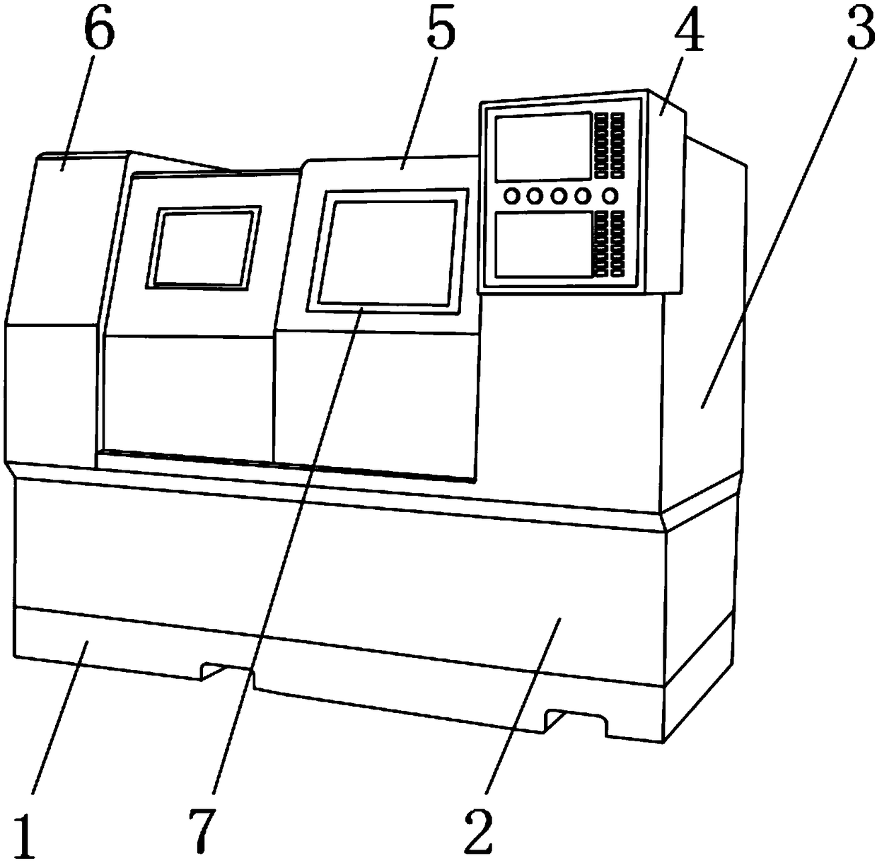 Numerical control machine tool convenient to clean and wash