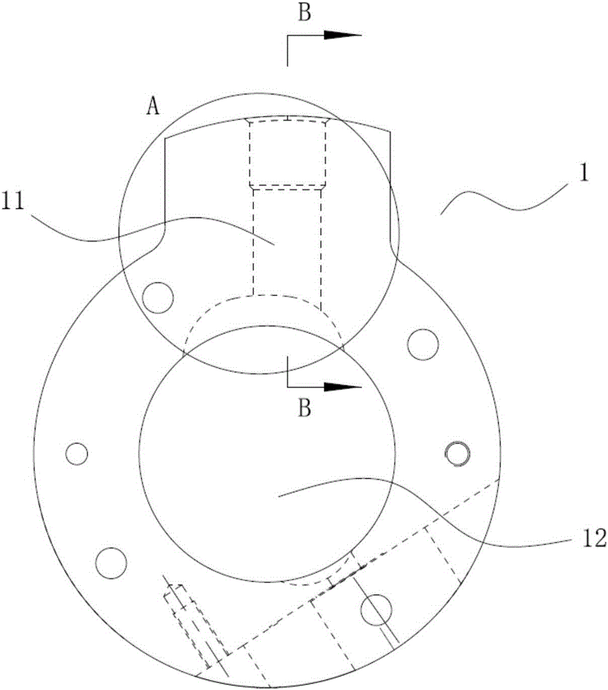 Air suction structure of rotary cylinder piston compressor and rotary cylinder piston compressor