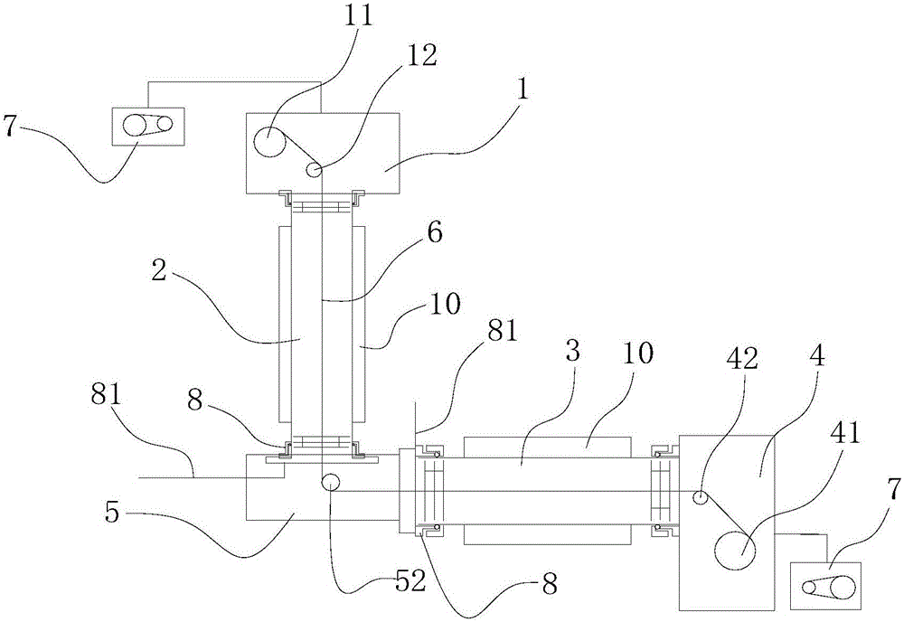 Coiled graphene continuous growing equipment