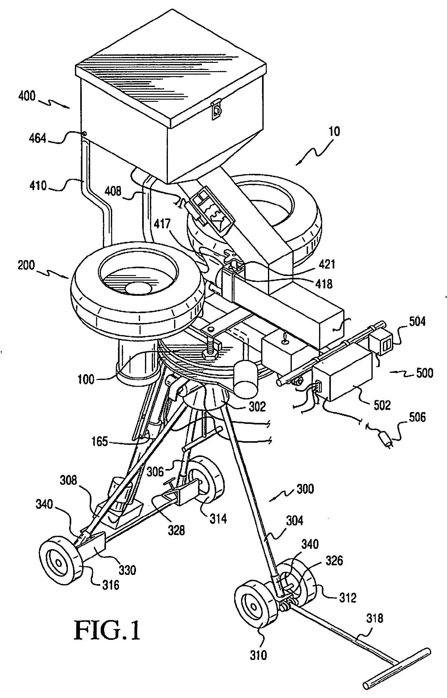 Automatic ball throwing device, directing device therefor and method of making an automatic ball throwing device