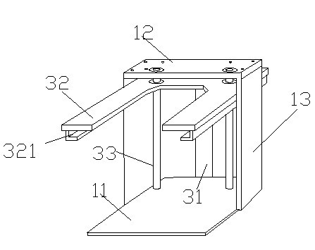 Pneumatic double-plate optical fiber tester for LED (Light Emitting Diode) indicating lamp