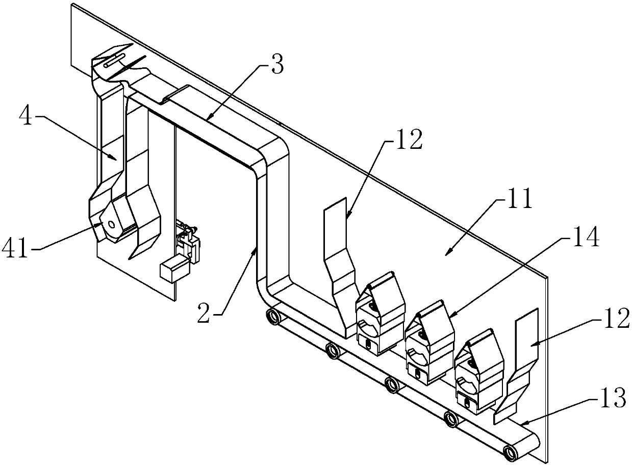 Tobacco dividing and conveying device