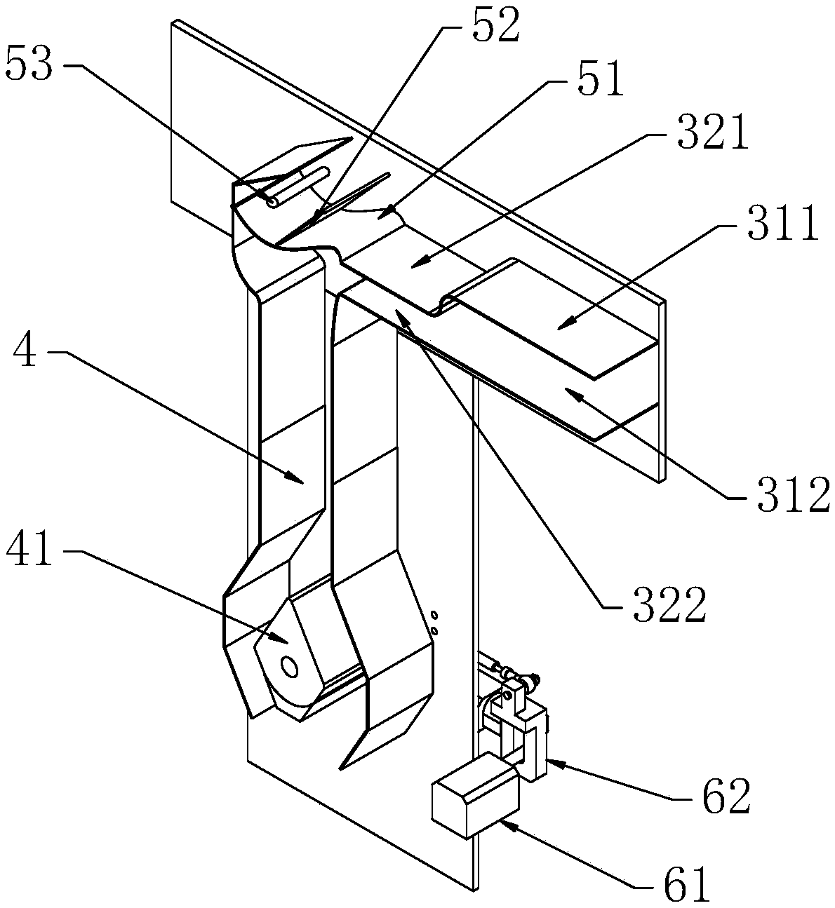 Tobacco dividing and conveying device