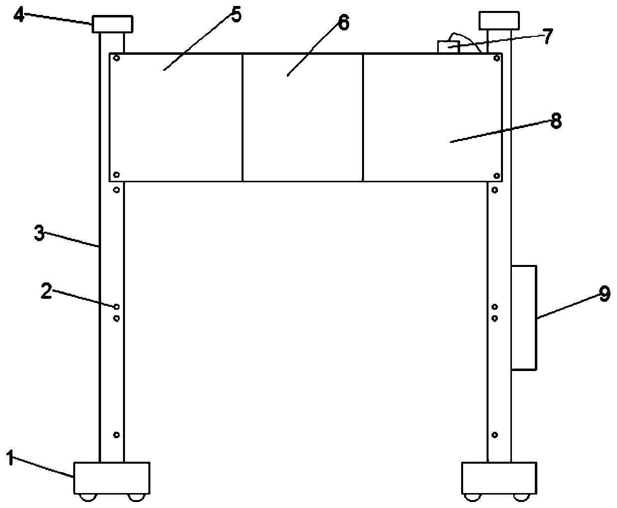 Indoor wall surface drying device