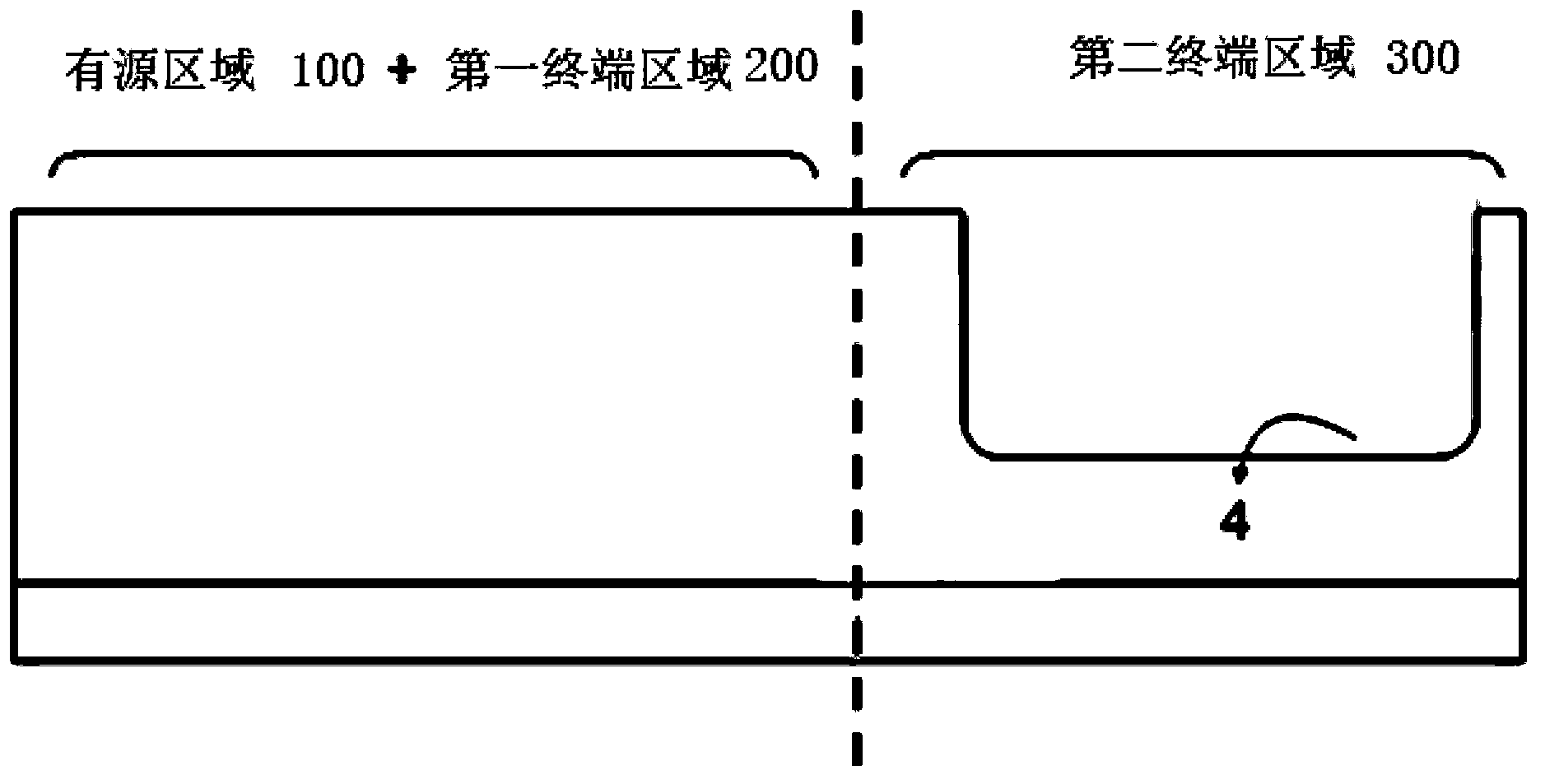 Junction terminal applied to deep-groove super-junction device and manufacturing method thereof