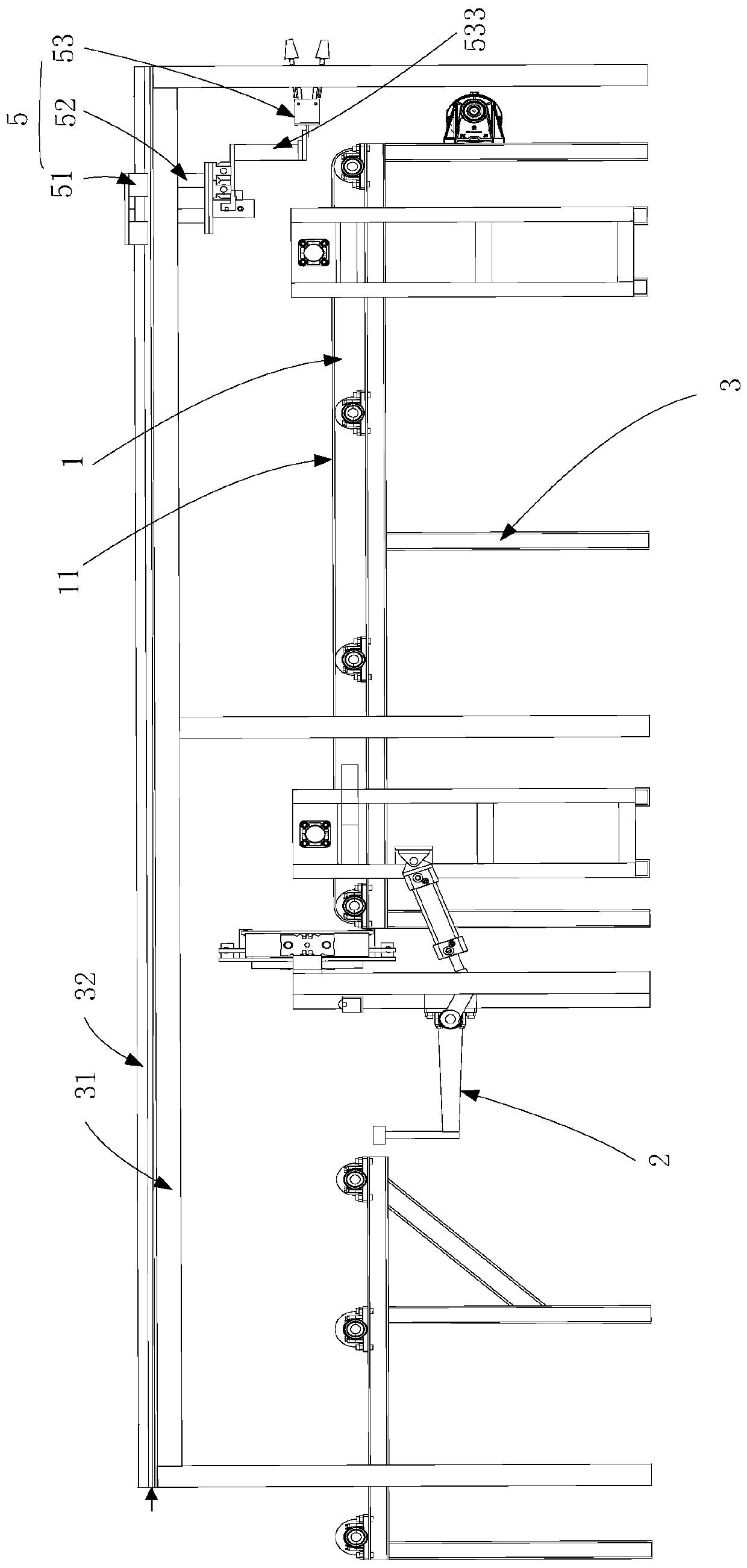 Bag opening mechanism for gypsum line bagging