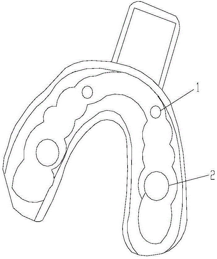 Design production method of dental implantation repair individual tray