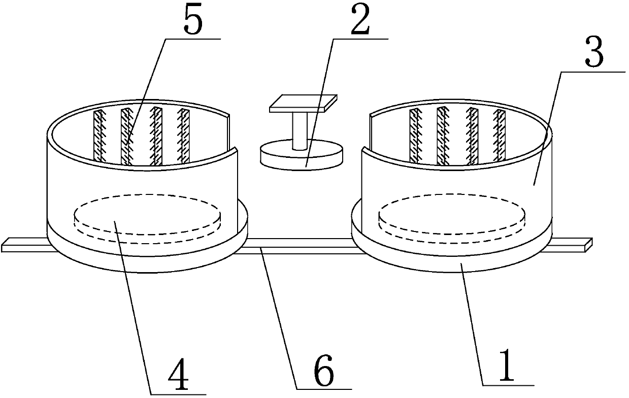 Blown sand polishing device of finish machining workpieces