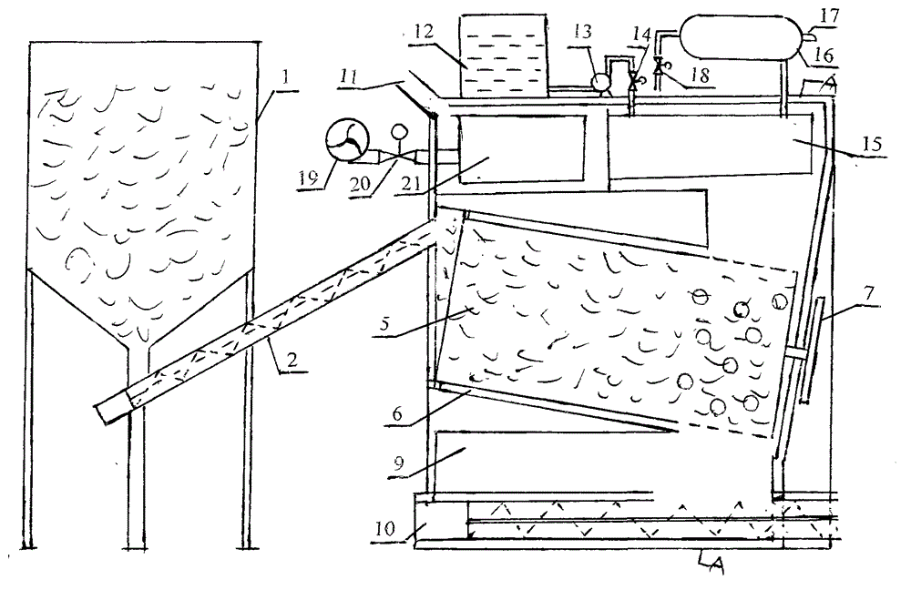 Straw gasification furnace capable of continuously producing gas