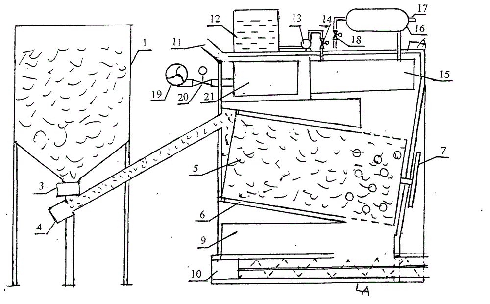 Straw gasification furnace capable of continuously producing gas