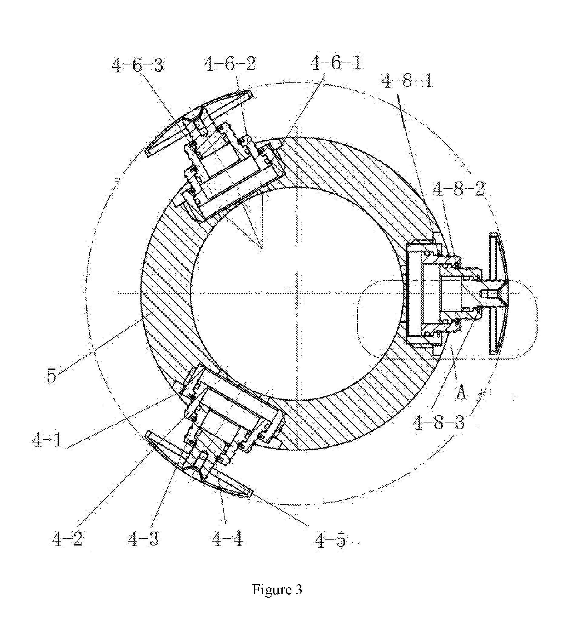 A downhole-started self-locking casing centralizer