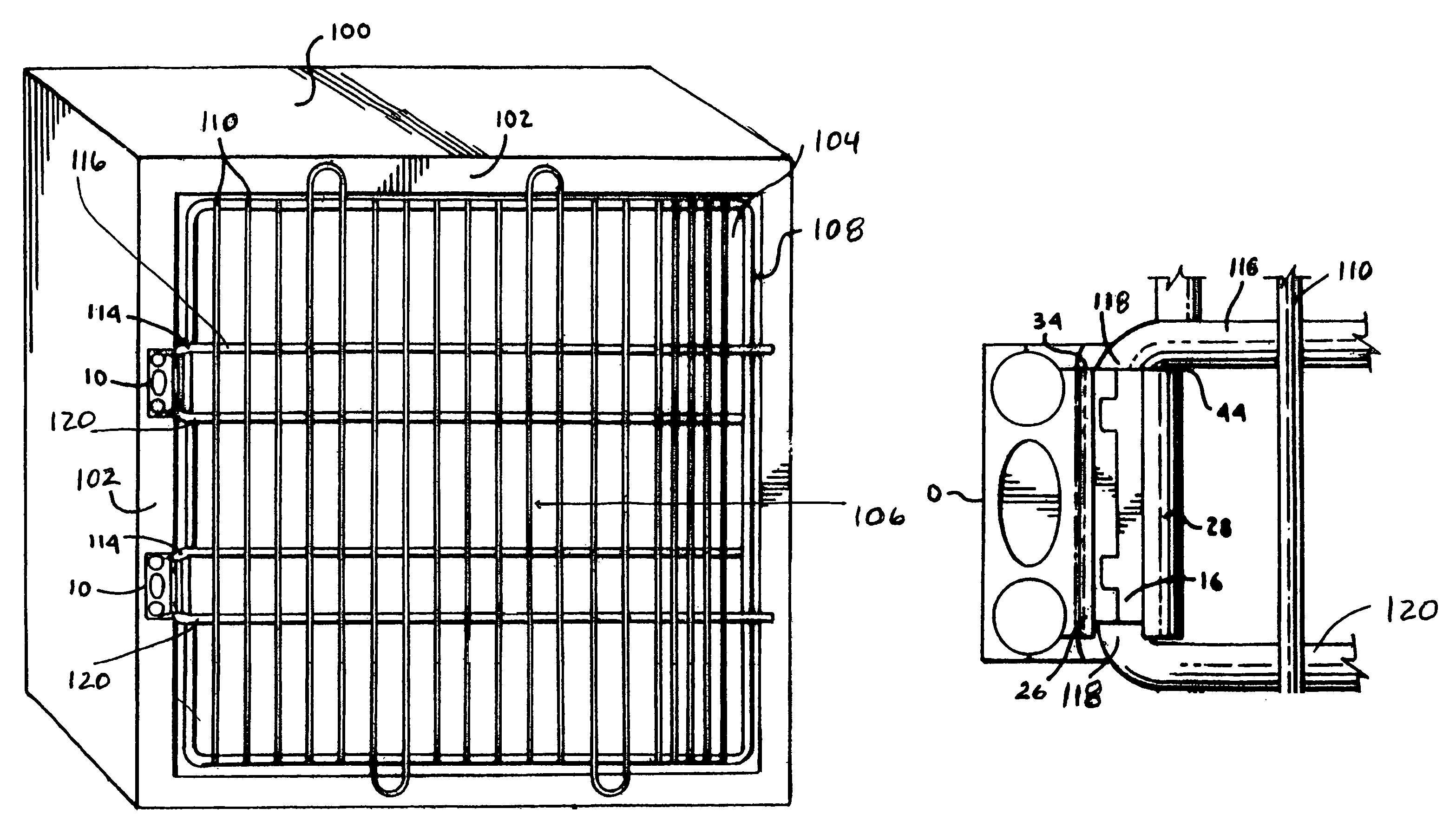 Reversible door with integral pivot pin