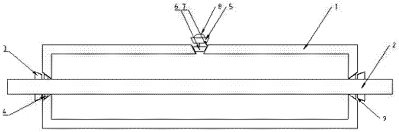 A test device for acid resistance of composite insulator mandrel