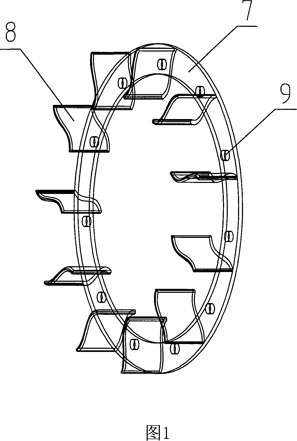 A cooling fan structure for permanent magnetic generator