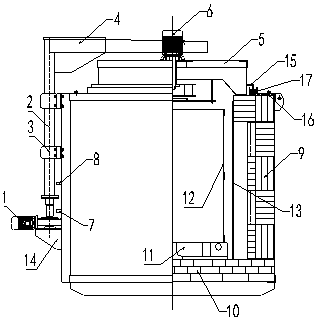 Tempering furnace achieving vacuum gas quenching