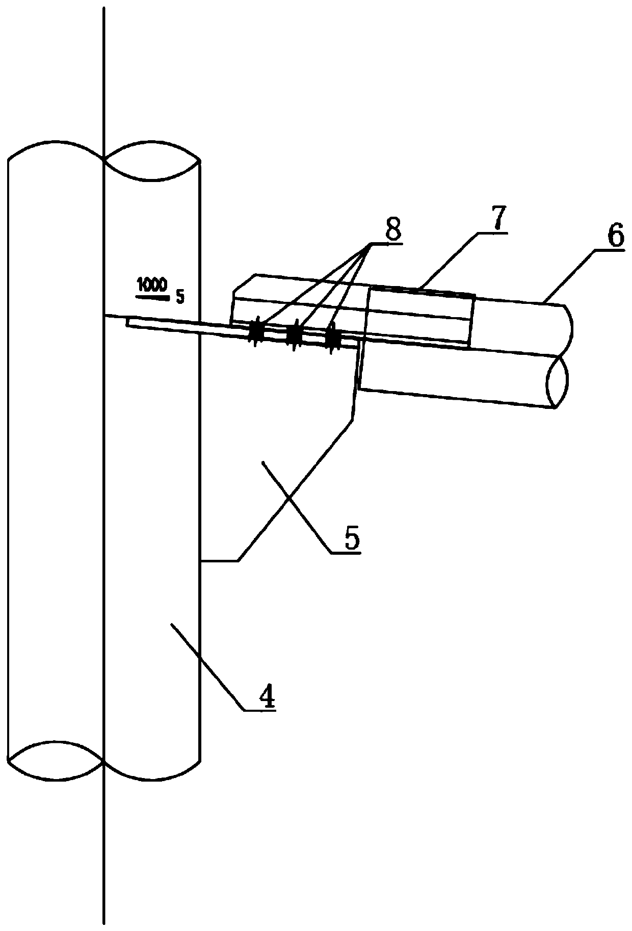 750 kV framework structure suitable for large-gradient site