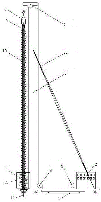 Novel long spiral drilling hole cast-in-situ pile top and cap integrated construction device