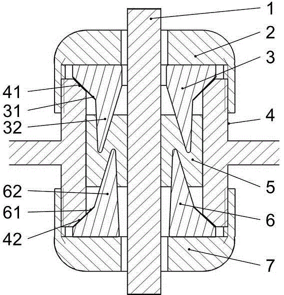 Waterproof sealing device for underwater electrical equipment wire via hole