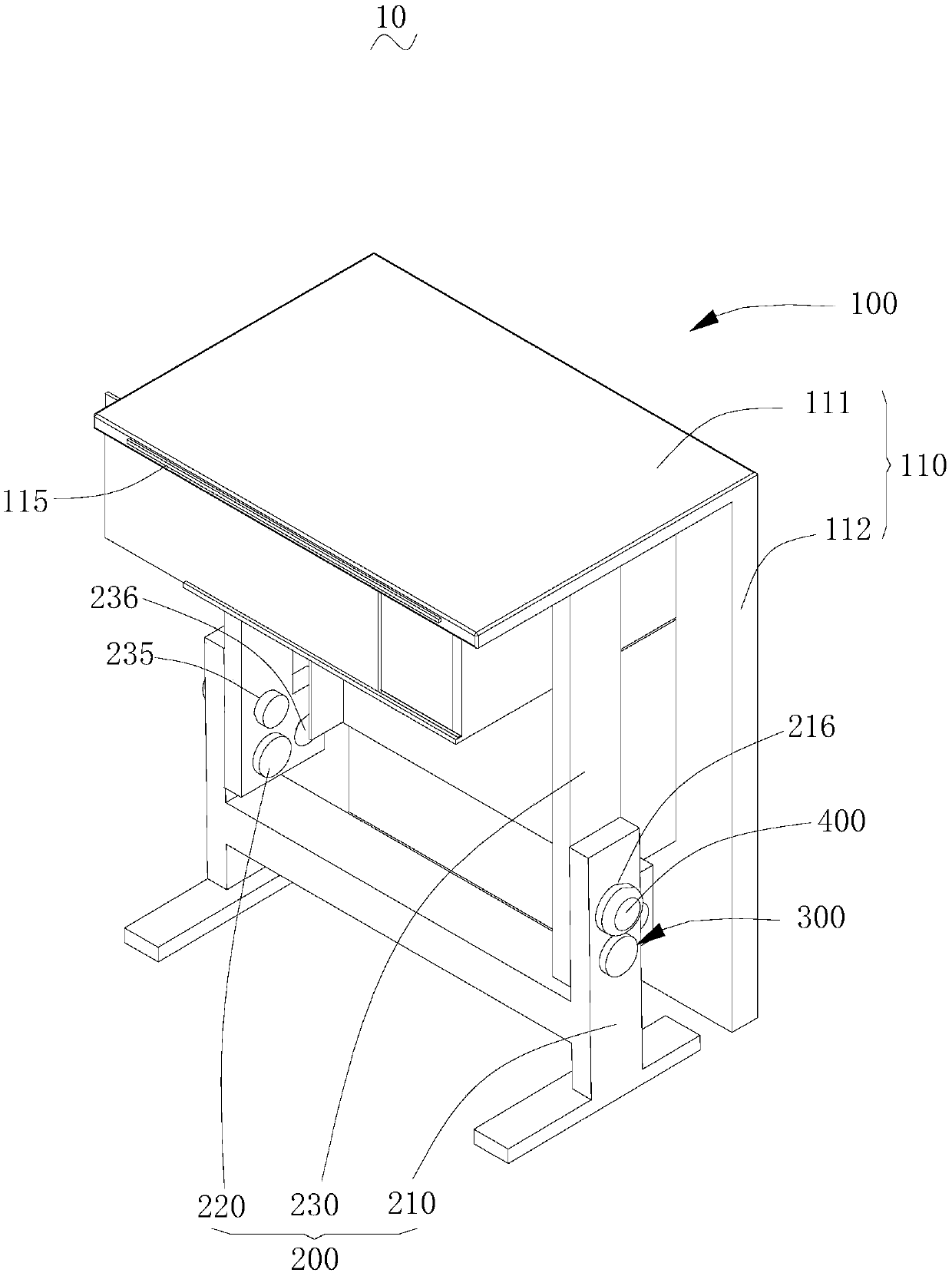 Foldable desk device