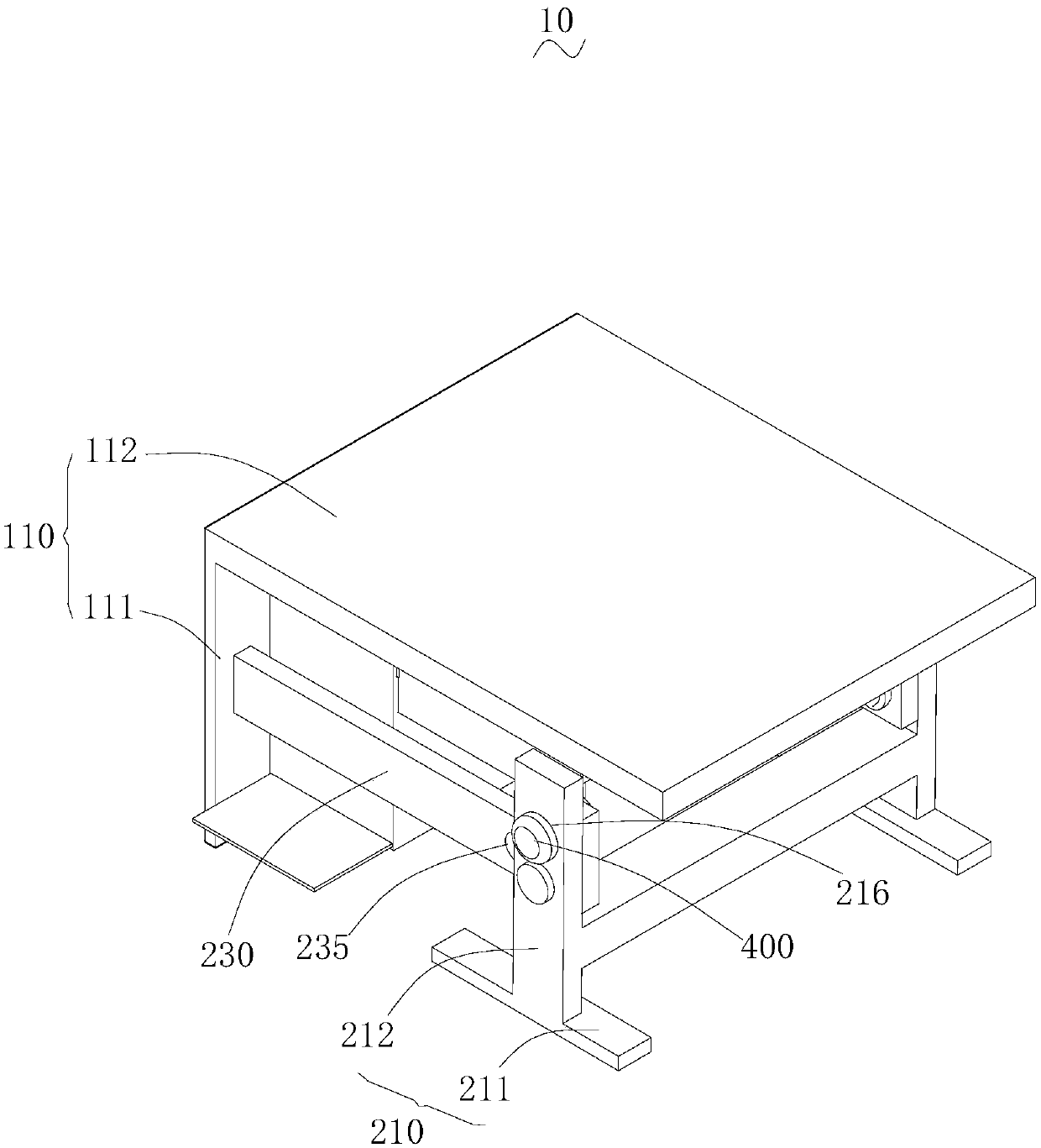 Foldable desk device