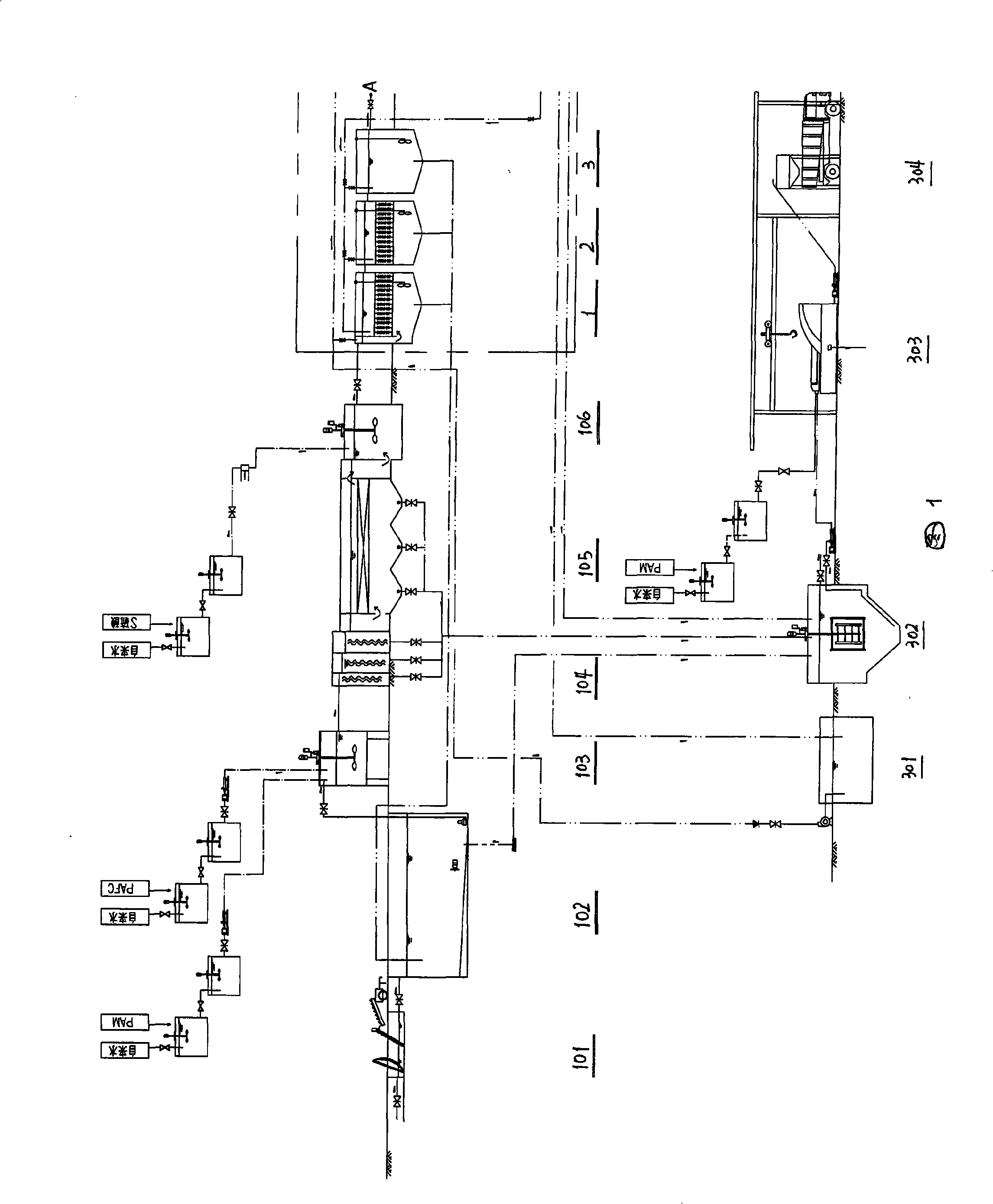 Multi-stage refluxing load control biological process and matched facilities