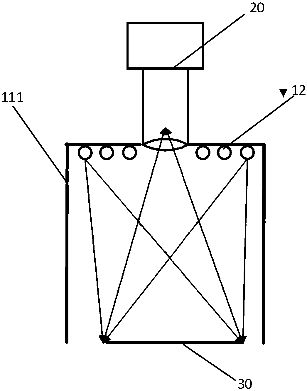 Illumination device used for object inspection