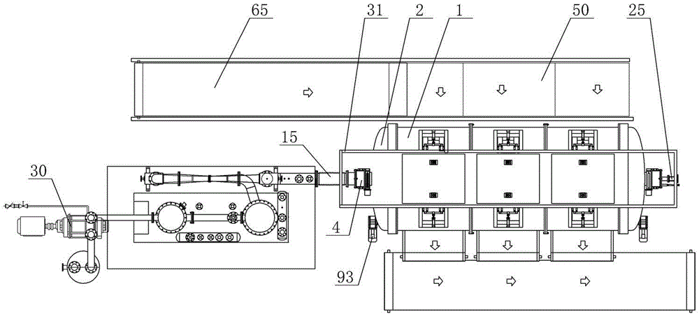 Rotary vacuum loosening and dampening machine and its loosening and dampening method