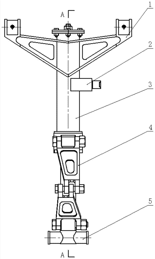 A single-acting magneto-rheological shock absorber for aircraft landing gear