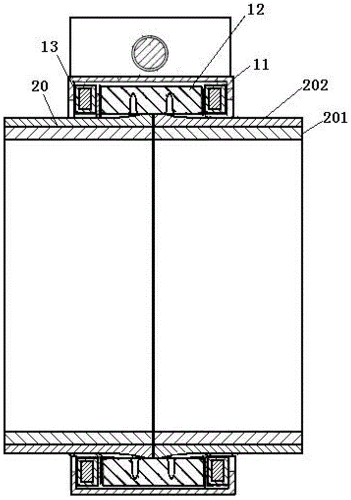 Surface shallow buried pipe connection structure