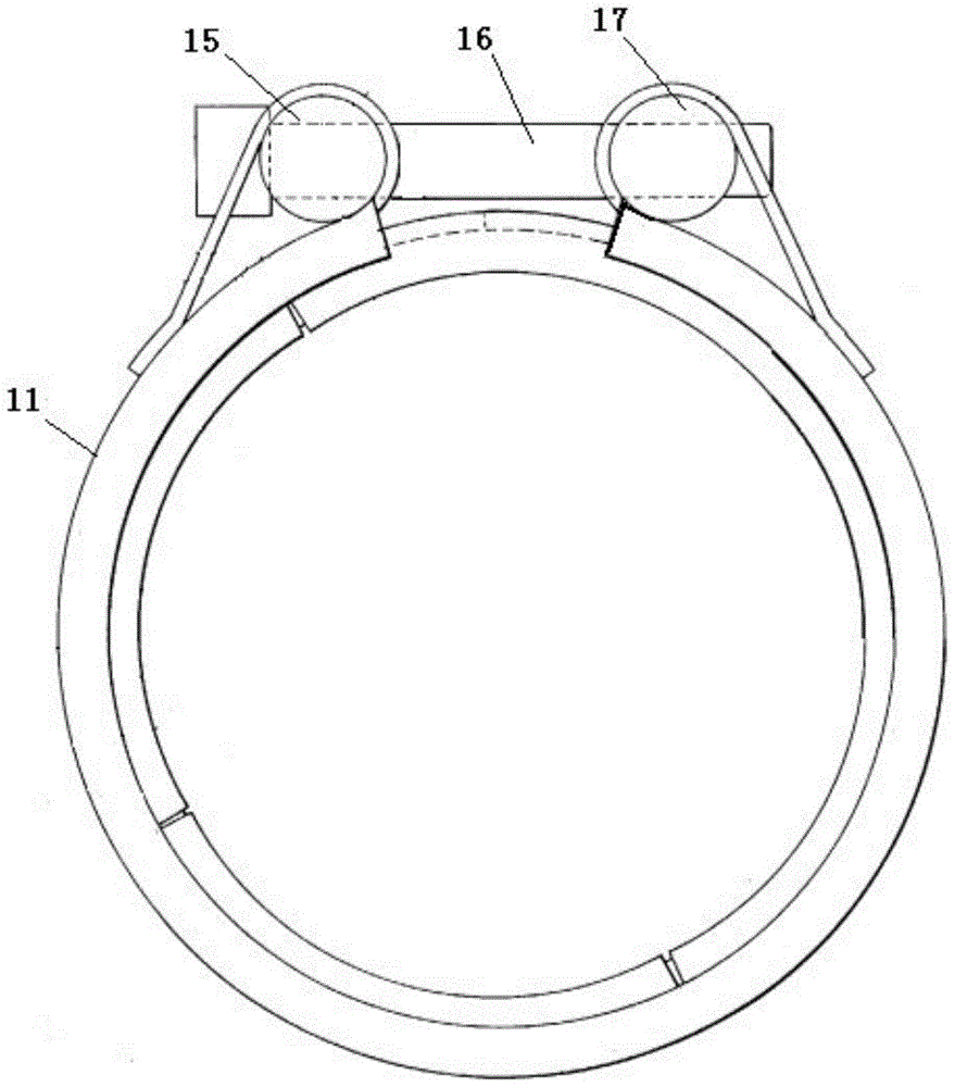 Surface shallow buried pipe connection structure