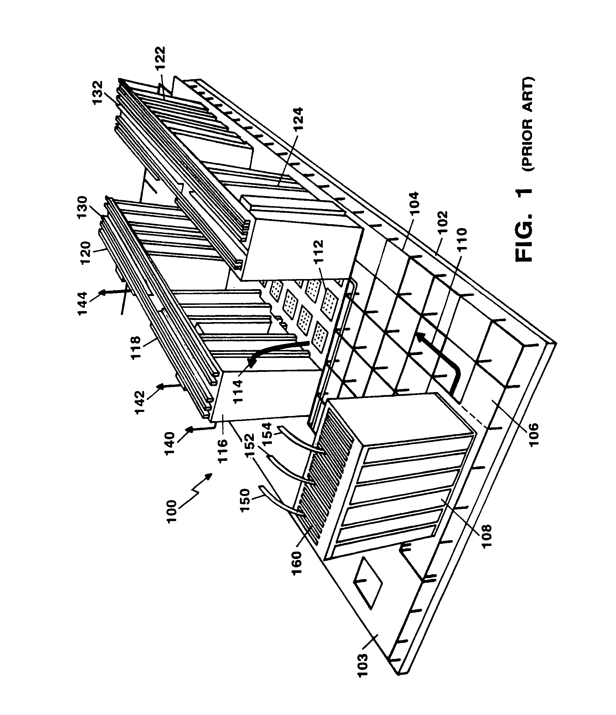 Self-cooled electronic equipment enclosure with failure tolerant cooling system and method of operation