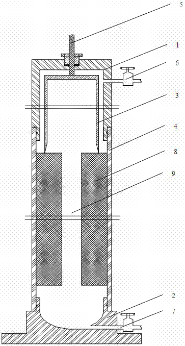 A safety separation device for small composite solid rocket motor case and grain