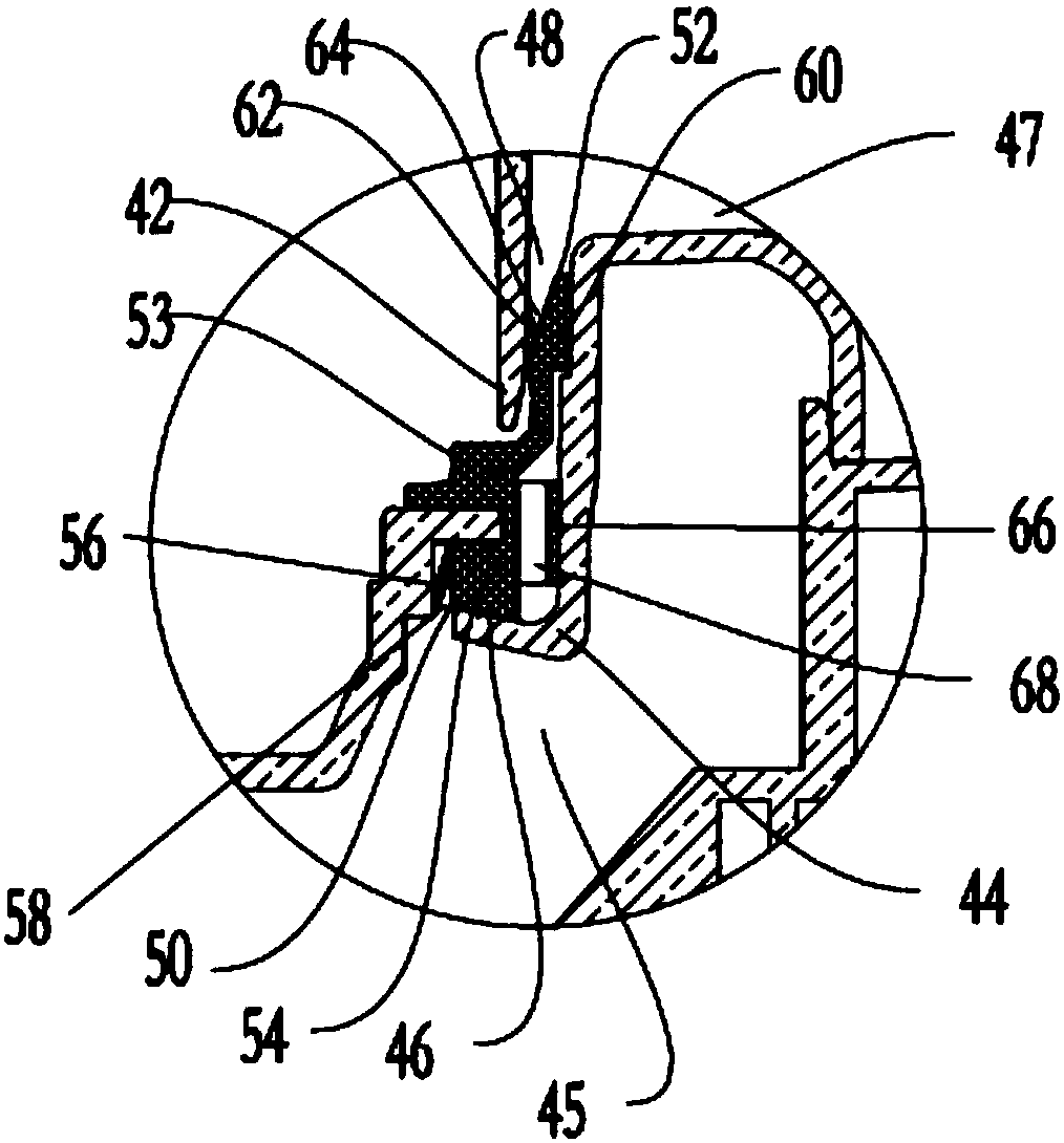 Sealing installation mechanism of motor in small and medium-sized electrical appliance