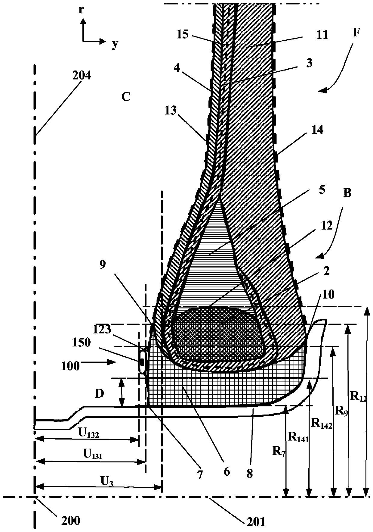 Tire including passive transponder and method for reading data