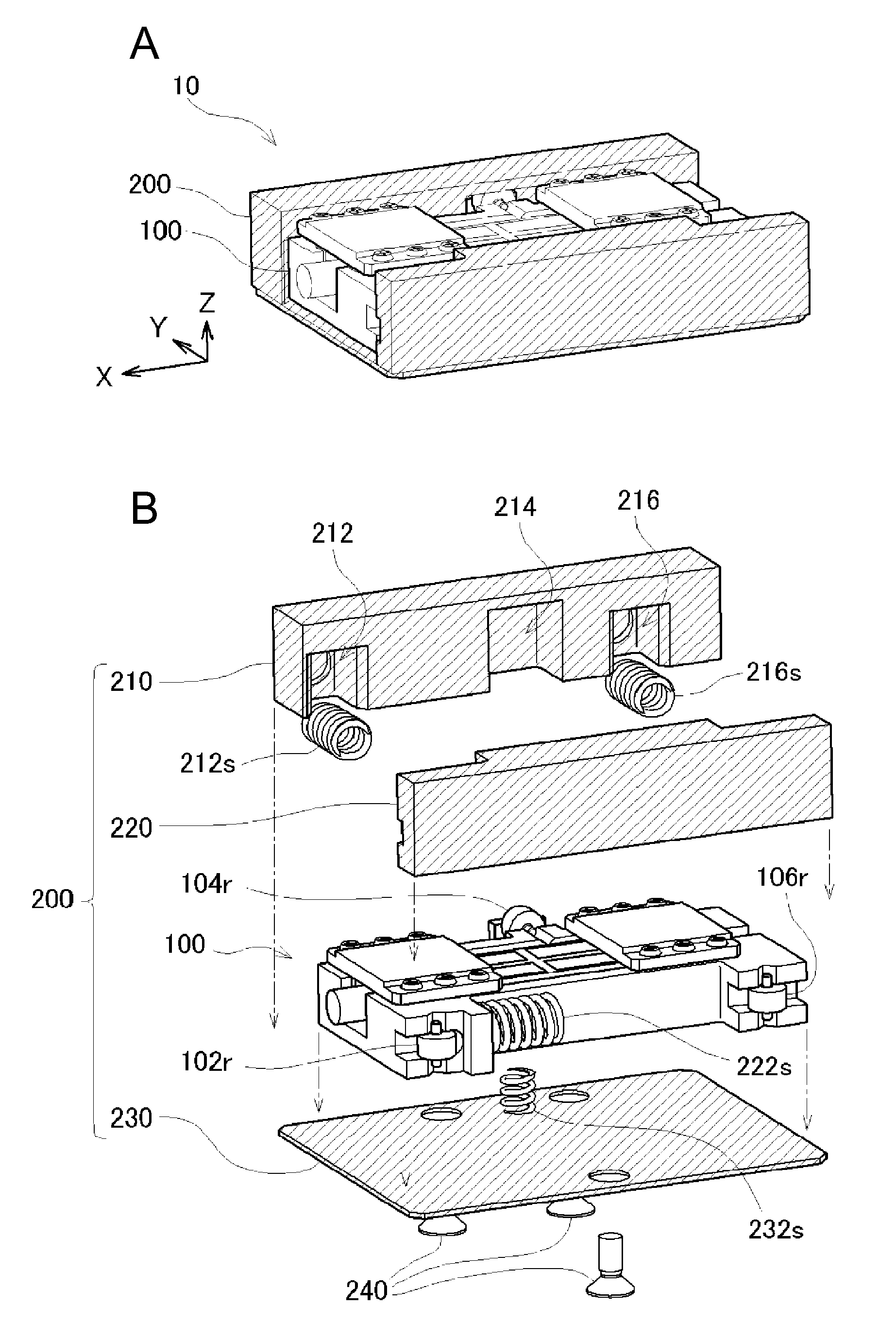 Piezoelectric motor, robot hand, robot, electronic component transporting apparatus, electronic component inspecting apparatus, liquid feeding pump, printing apparatus, electronic timepiece, projecting apparatus, and transporting apparatus