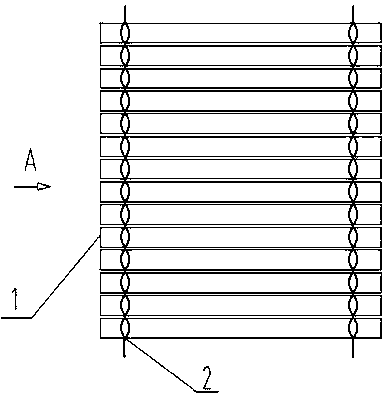 Wet type static solid strip-shaped anode dust collecting plate