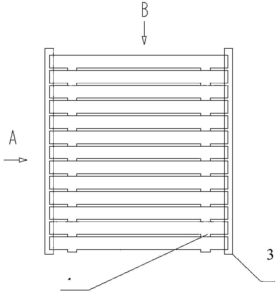 Wet type static solid strip-shaped anode dust collecting plate