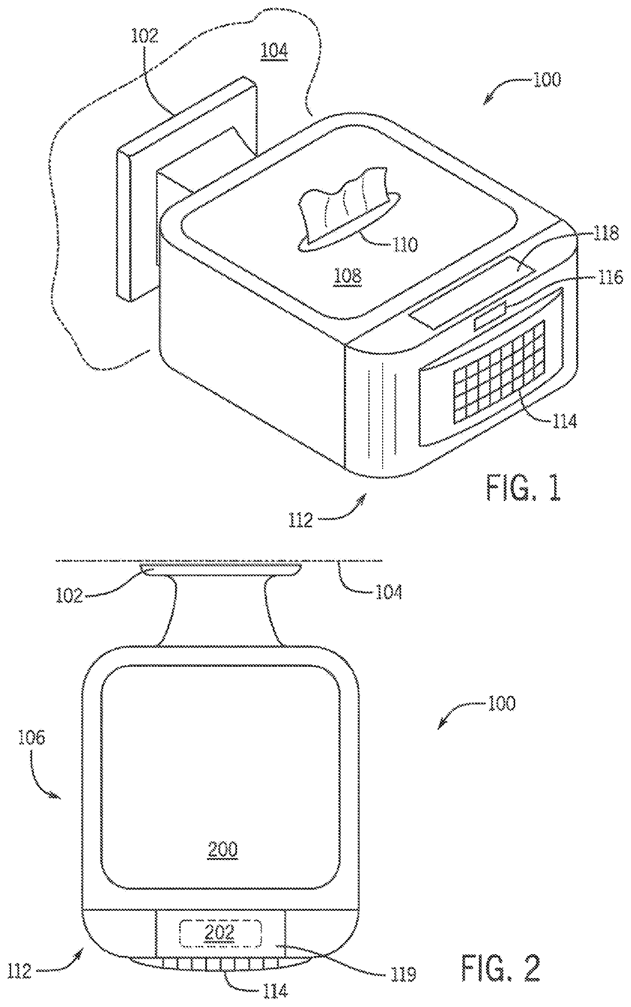 Combination toilet wipes package with attached air freshener for use with a dispenser configured to accept the package