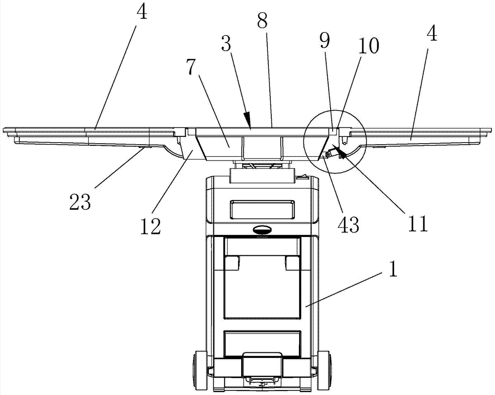 A foldable ironing machine