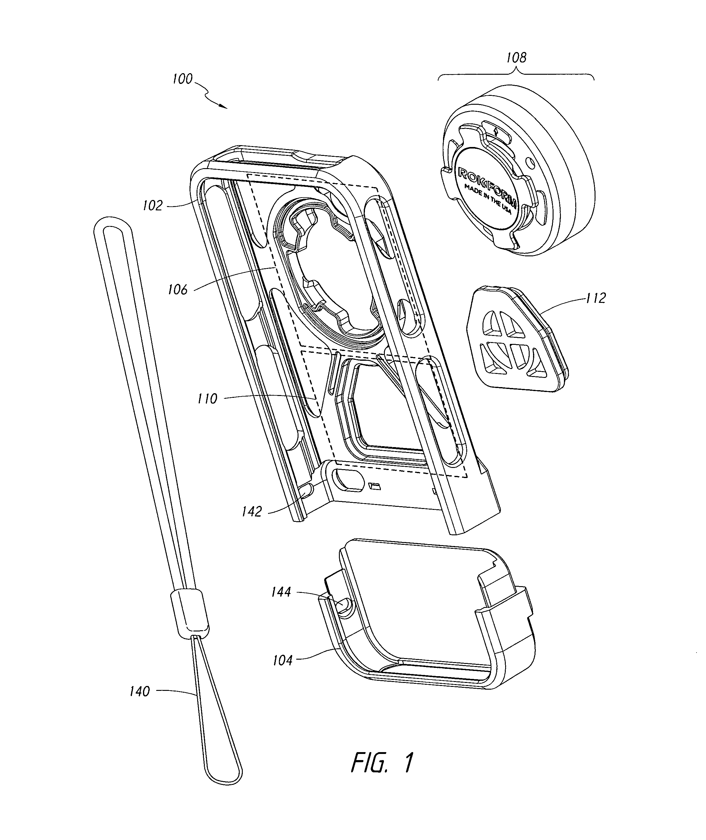 Case and mount system for handheld electronic device